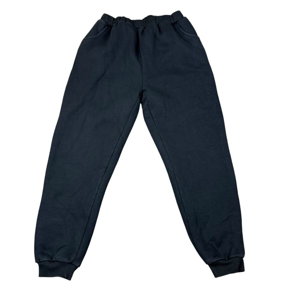 Heavy Weight Fleece Lined Black Jogger Sweat Pants Women's XL